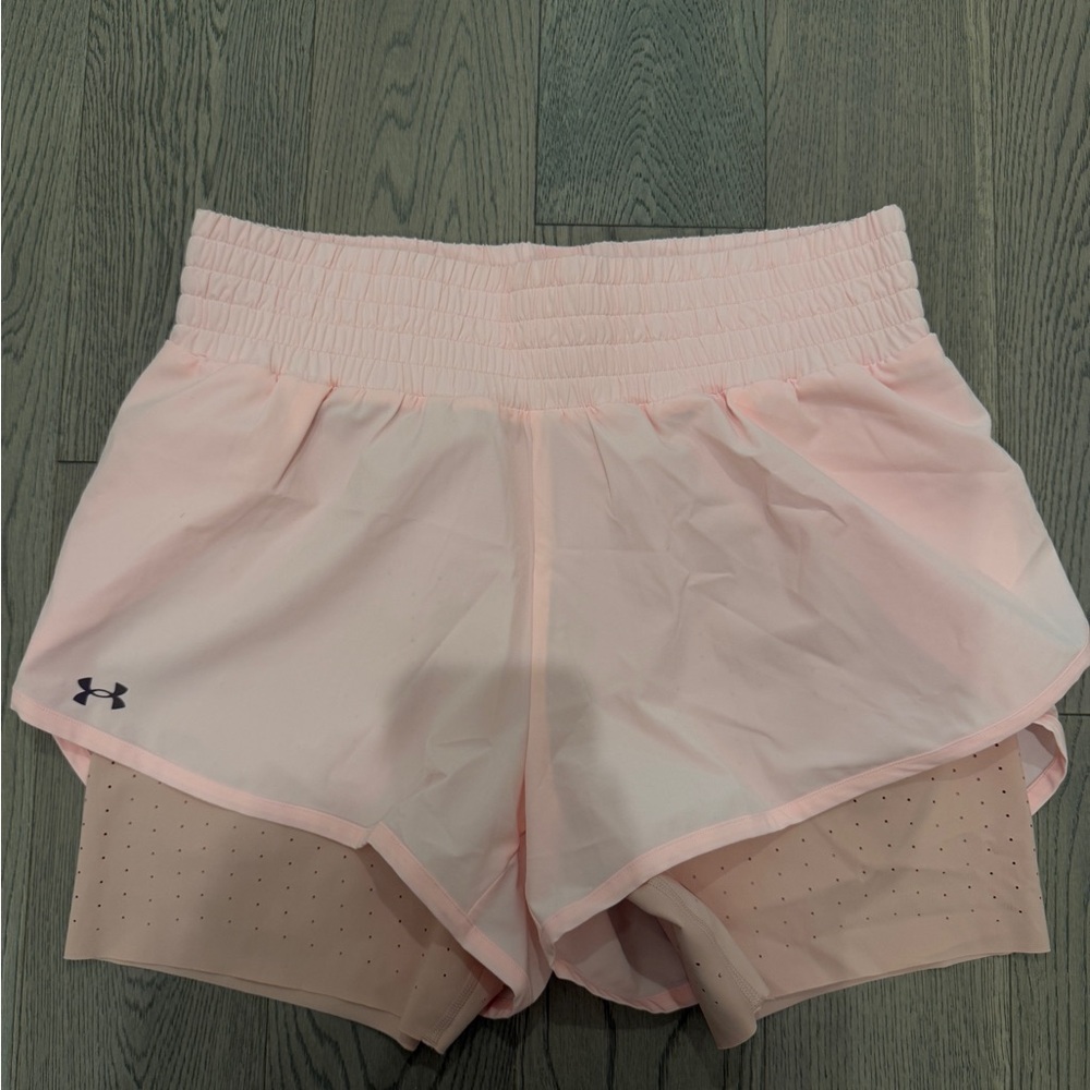 Women's Light Pink Athletic Shorts